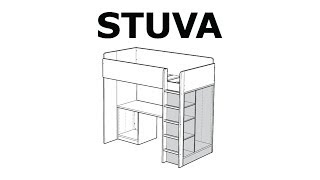 How to assemble the STUVA storage unit [upl. by Valenka]