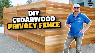 How to Build a Cedar Fence [upl. by Cherida894]