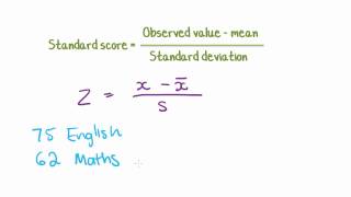 Maths Tutorial Z Scores Standard scores in statistics [upl. by Tildi]