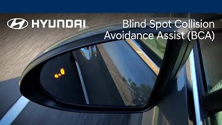 Blind Spot CollisionAvoidance Assist  Hyundai [upl. by Roeser]