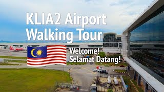 KLIA2 KUL Airport Walking Tour Malaysia 2022 [upl. by Aniled]