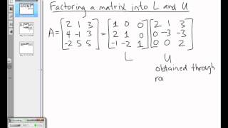 LU Factorization [upl. by Lertsek]