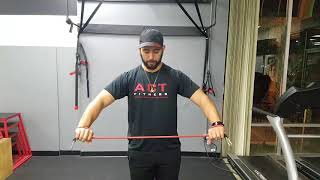 How To Resistance Band Shoulder Dislocate [upl. by Malanie]