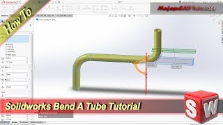 Solidworks Tutorial How To Bend A Tube [upl. by Notnel]