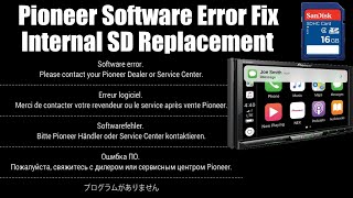 Pioneer Software Error Fix  SD Card Replacement Procedure [upl. by Aennyl]