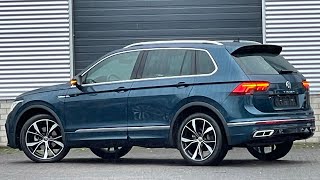 Volkswagen NEW Tiguan RLine 2022 in 4K Nightshade blue 19 inch Misano walk around amp detail Inside [upl. by Fanchie]