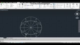 ELLIPSE BY CONCENTRIC CIRCLE METHOD IN AUTO CAD [upl. by Grekin]