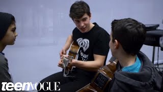 Shawn Mendes Surprises Two Fans and Performs for Them  Teen Vogue [upl. by Wey]