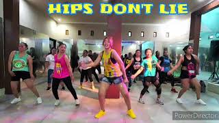 Hips Dont Lie by Shakira  zumba  lilac [upl. by Paine]