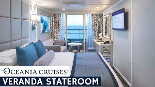 Oceania Sirena  Veranda Stateroom Full Walkthrough Tour amp Review  4K [upl. by Nimajaneb]