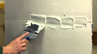 Finishing a Drywall Joint STEP 1 [upl. by Mij]