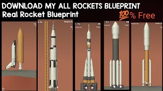 DOWNLOAD 20 REALISTIC ROCKET BLUEPRINT FOR SPACEFLIGHT SIMULATOR  💯 Free  SFS  gaming [upl. by Yevette]