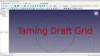 FreeCAD   QUICKIE  Tame Draft Grid some simple settings [upl. by Neehs]