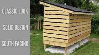 How to build a FirewoodStorage Shed [upl. by Adiaj]