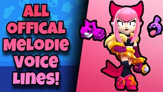 Melodie Voice Lines  Brawl Stars [upl. by Ainar]