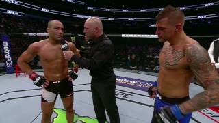 UFC 211 Dustin Poirier and Eddie Alvarez Octagon Interviews [upl. by Cassius]