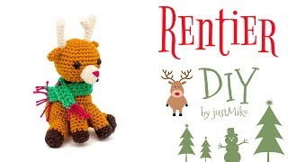 Rentier häkeln 🎄Do it Yourself Amigurumi  Weihnachten  by justMiko [upl. by Anitan]