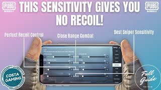 ADVANCED SENSITIVITY 100 ZERO RECOIL  The BEST Settings  Handcam Training Drills PUBG Mobile [upl. by Sewellyn]