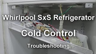 Whirlpool Side by Side Refrigerator Cold Control Thermostat Troubleshooting [upl. by Amargo193]