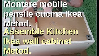 Come assemblare mobile Ikea Metod  How to assemble Ikea cabinet Metod 13 [upl. by Mildred332]