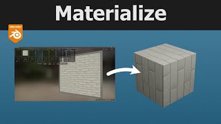 How to use Materialize to make textures for Blender 29 [upl. by Aigil]