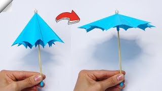 How to make a paper Umbrella that open and close [upl. by Higginson]