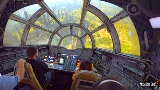 Star Wars Millennium Falcon Ride  Disneylands Galaxys Edge [upl. by Pelmas]