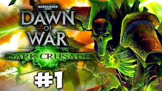 THE NECRONS RISE AGAIN Warhammer 40K Dawn of War  Dark Crusade  Necron Campaign 1 [upl. by Wappes151]