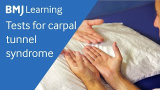 Tests for carpal tunnel syndrome  BMJ Learning [upl. by Imled402]