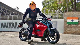 I’m riding The Fastest Electric Motorcycle in India 🇮🇳 [upl. by Schweitzer725]