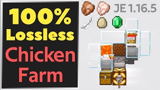 Automatic Chicken Farm 100 Lossless Minecraft Java 1181171165 note for after 117 below [upl. by Derman]