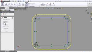 24 SOLIDEWORKS SKETCH TUTORIAL OFFSET ENTITIES [upl. by Wappes]