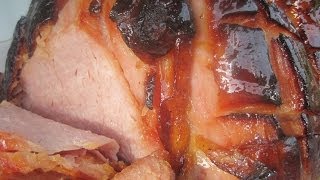 BROWN SUGAR amp HONEY GLAZED BAKED HAM  How to BAKE A GLAZED HAM Recipe [upl. by Kristofer]