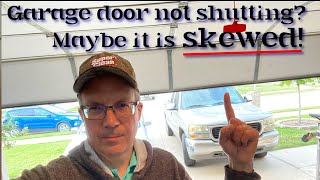 Be sure to check whether your garage door tracks are skewed if your door does not shut Find out how [upl. by Duky]