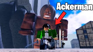 I Became Mikasa Ackerman In Attack On Titan Evolution Part 1 [upl. by Nonarb213]