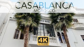 Casablanca 4k  Morocco Tourist Attractions [upl. by Ahsila]