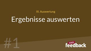 1 Umfrageergebnisse auswerten  easyfeedback [upl. by Hicks827]