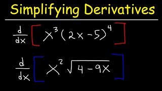 Simplifying Derivatives [upl. by Azarria]