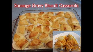 Sausage Gravy Biscuit Casserole [upl. by Knute]