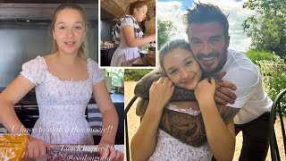 David Beckham And Daughter Harper Cooking Together [upl. by Ydnic]