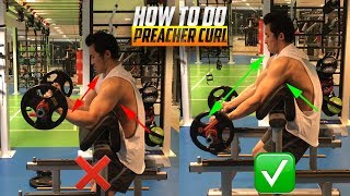 How To Do Preacher Curl Good Form vs Bad Form [upl. by Lynd]