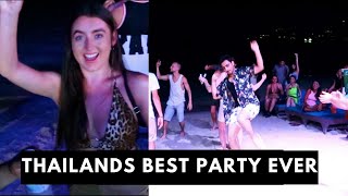 Thailand Free Wild Party on Beach  Ark Bar [upl. by Verdie]