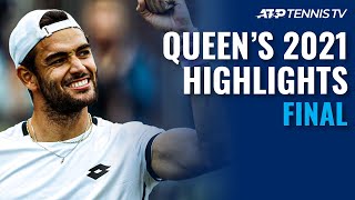 Matteo Berrettini vs Cameron Norrie  Queens 2021 Final Highlights [upl. by Htrap]