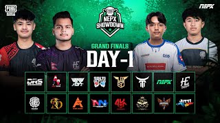 PUBG Mobile NEPX Showdown  Grand Finals Day 1 [upl. by Hayouqes809]