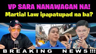 VP SARA nanawagan na MARTIAL LAW ipapatupad na ba [upl. by Emmott]