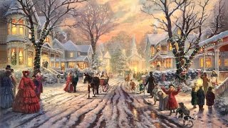 28 Popular Traditional Christmas Carols Christmas songs with Festive Art by THOMAS KINKADE [upl. by Pulcheria]