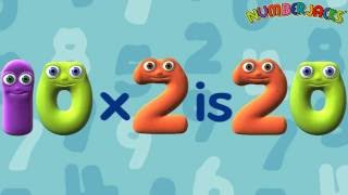 2 Times Tables Song  Numberjacks [upl. by Cired]