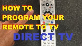 How To Program Your Directv Remote To Your Tv easy [upl. by Conyers]