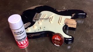 How to Relic a Pickguard amp Other Plastic Parts [upl. by Yellehs]