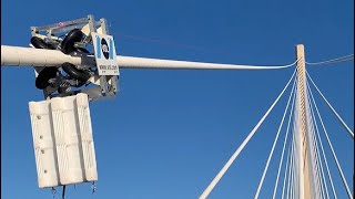 Queensferry Crossing Cable Cleaning [upl. by Nybor]